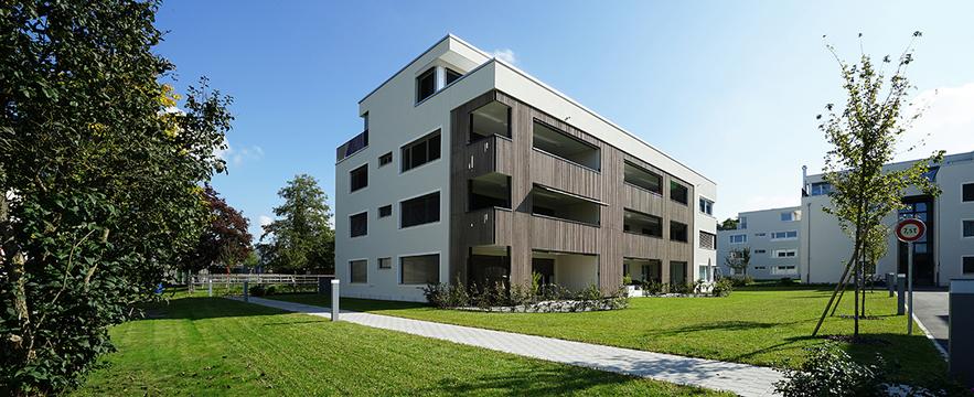 Tetti impermeabilizzati grazie a SOPREMA nel complesso residenziale Akazienweg di Frauenfeld